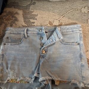 American Eagle Light Blue Denim Shorts